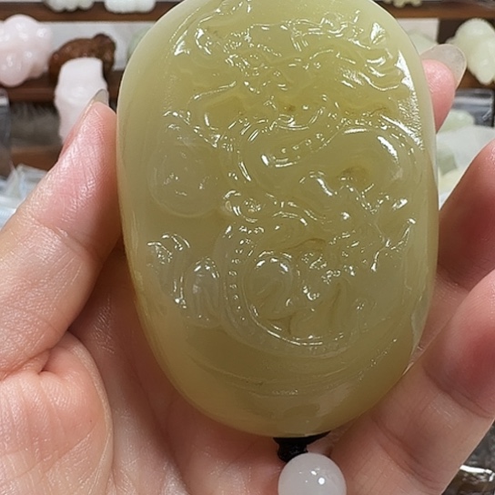 大***视砖雕石头手把件石头手把件