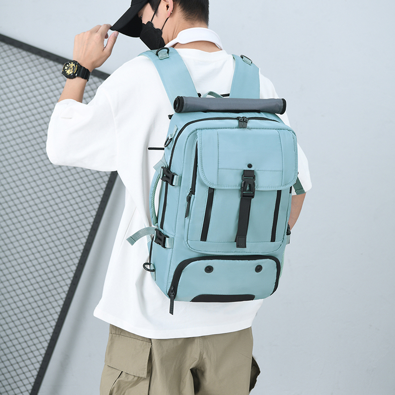 休闲旅行双肩干湿分离防水电脑包大学生双肩包男女通用