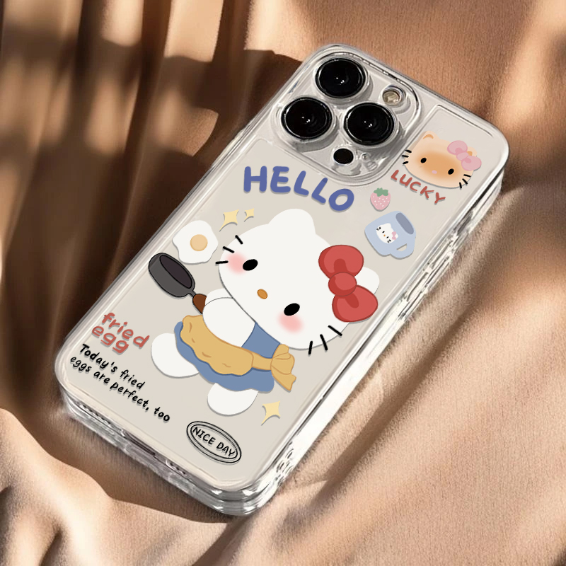 BANCA煎蛋KT猫适用iPhone16/15手机壳苹果14华为P70vivo小米oppo