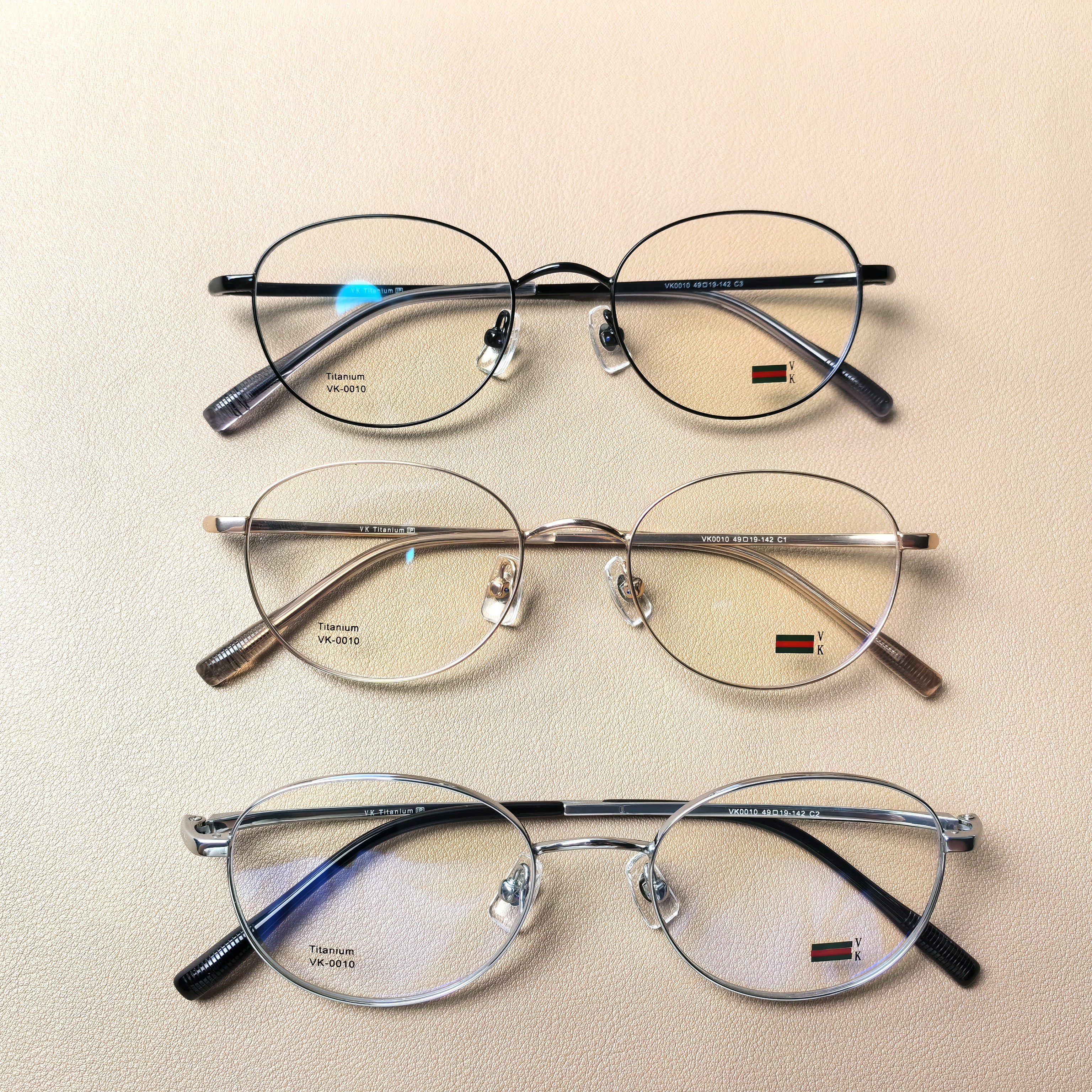 超轻纯钛椭圆框眼镜女近视可配有度数韩系素颜神器金丝眼睛框镜架