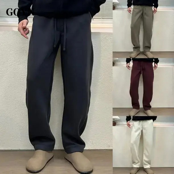 GOYN秋冬季新款男士休闲卫裤2025轻奢高级感宽松百搭男款直筒长裤