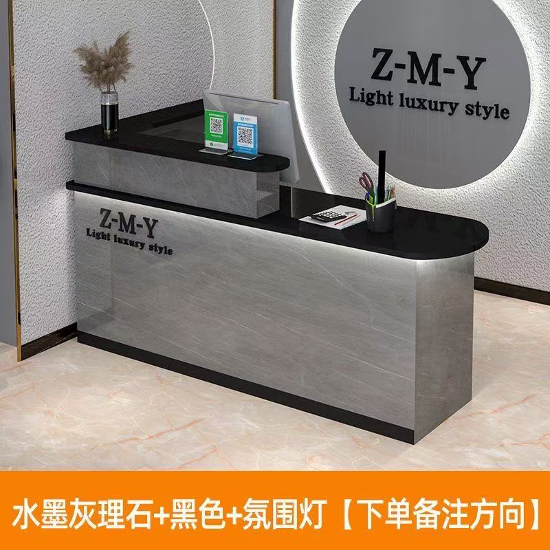 吧台收银台服装店柜台桌便利店美容安装后不退货吧台内发左右