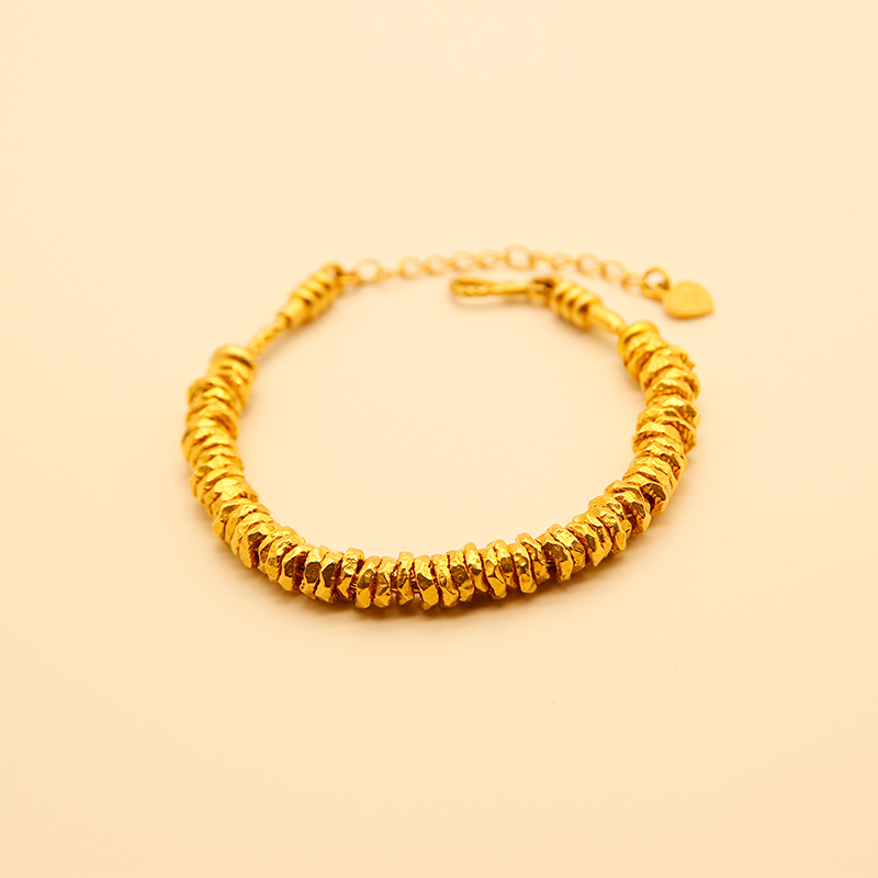 足金999盘缠配件卡6 - 7mm深圳水贝黄金盘缠纯金盘缠赠合金链1条