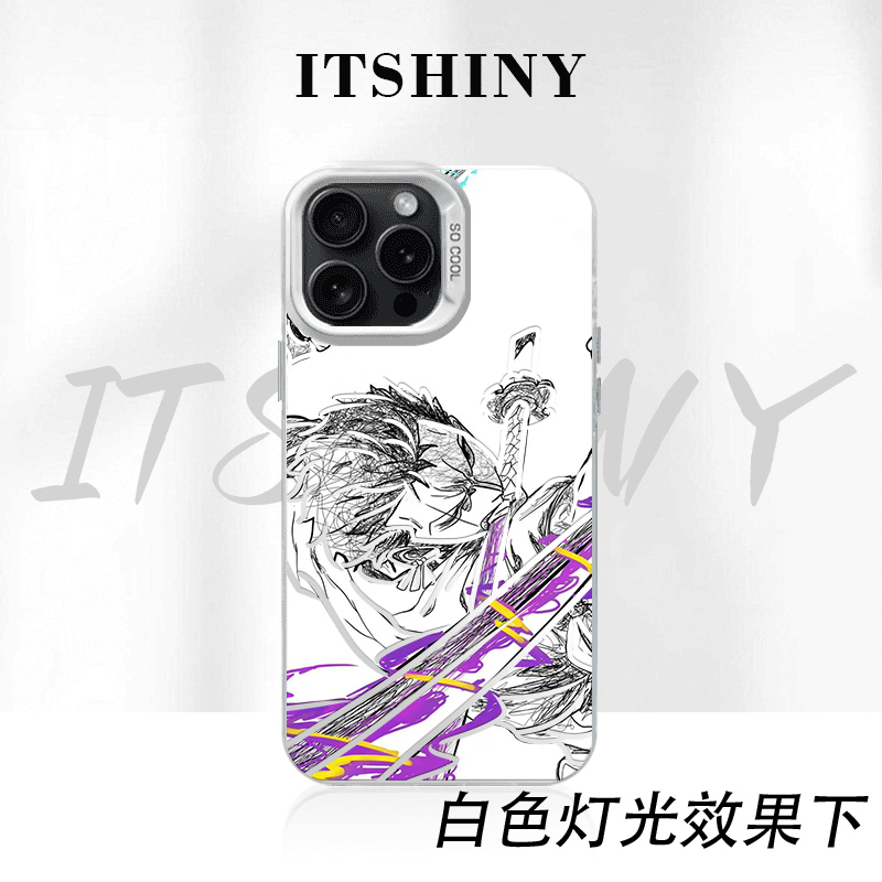 海贼王索隆手机壳彩银二次元适用于苹果华为荣耀小米VIVOPPO一加