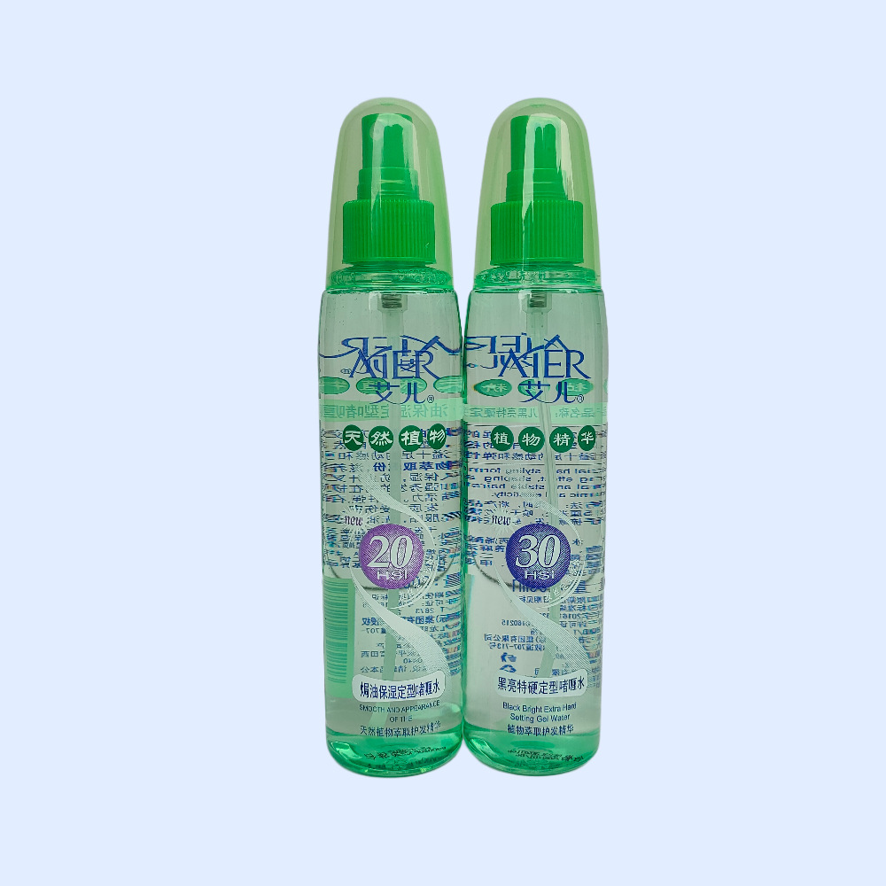 艾儿200ml植物精华黑亮特硬定型啫喱水保湿定型造型喷雾自然动感