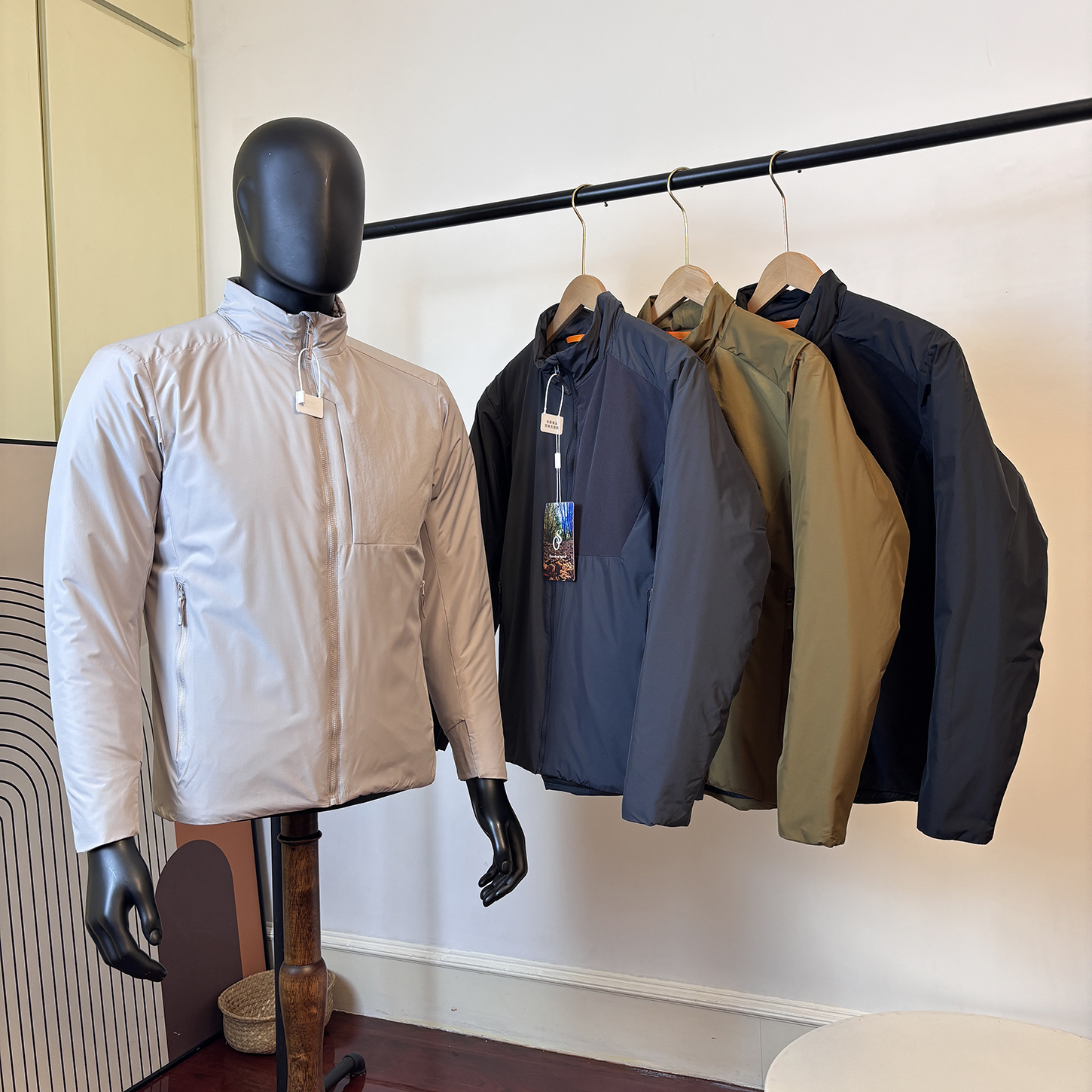 户外飞禽 男士秋冬轻量化保暖抗寒防风拒水休闲百搭立领棉衣棉服