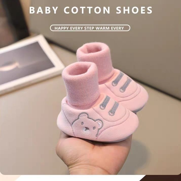宝宝鞋子6-12个月婴儿鞋子新生儿鞋秋冬外出袜子婴儿0-1岁冬季gc