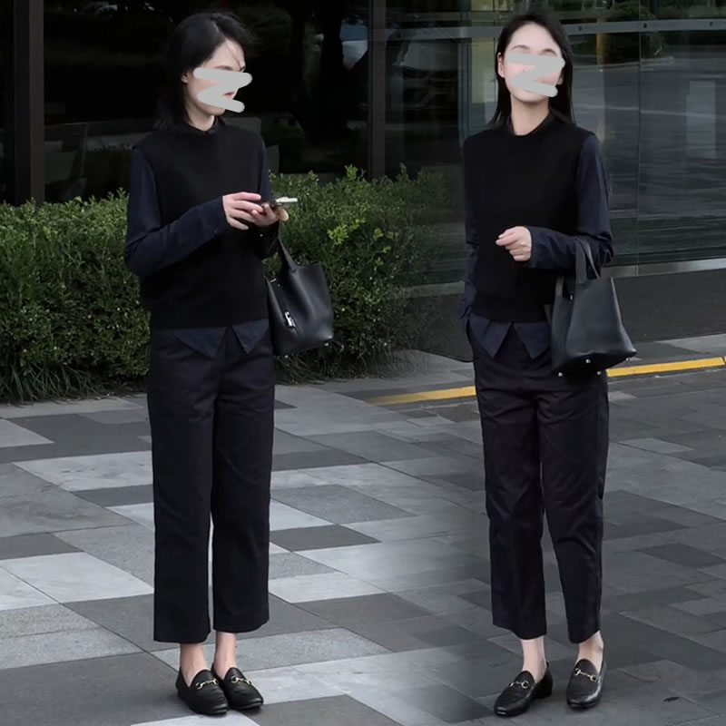 【有运费险】气质通勤职业装衬衫女套装2025秋季新款简约裤子两件套