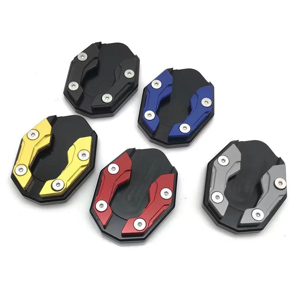 电动车侧边撑加大底座脚撑加宽防滑边撑套踏板车单支垫改装零配件