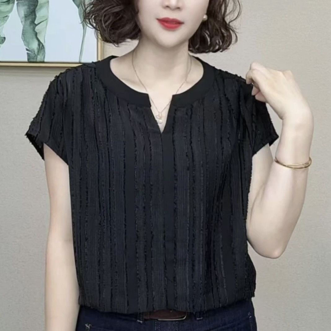 142夏季新款洋气百搭时尚小衫