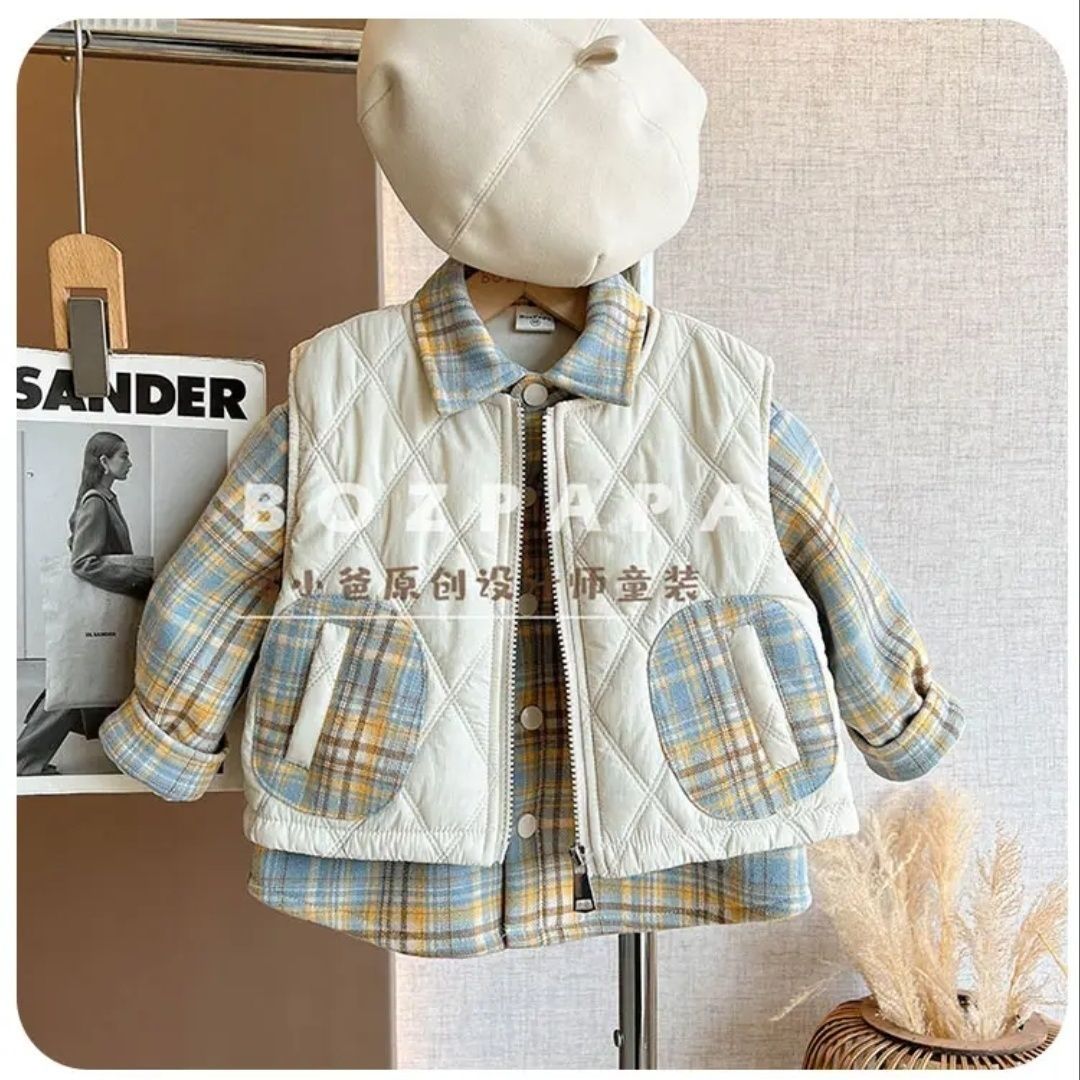 巴拉巴拉男孩女孩儿童冬装棉服2025冬季马甲新款女童棉马甲加厚男