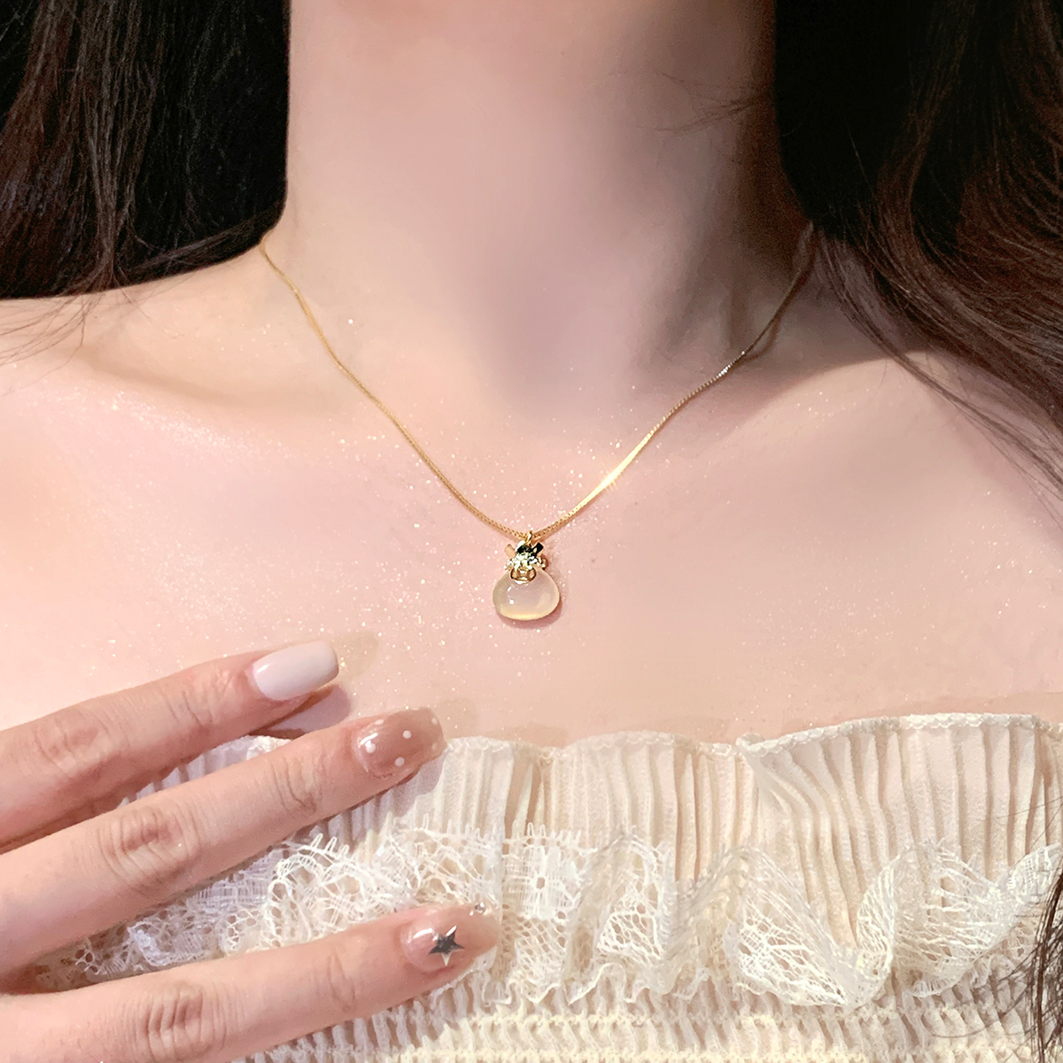 坠链均925银 福袋项链女款纯银2025新款高级生日圣诞礼物送女友