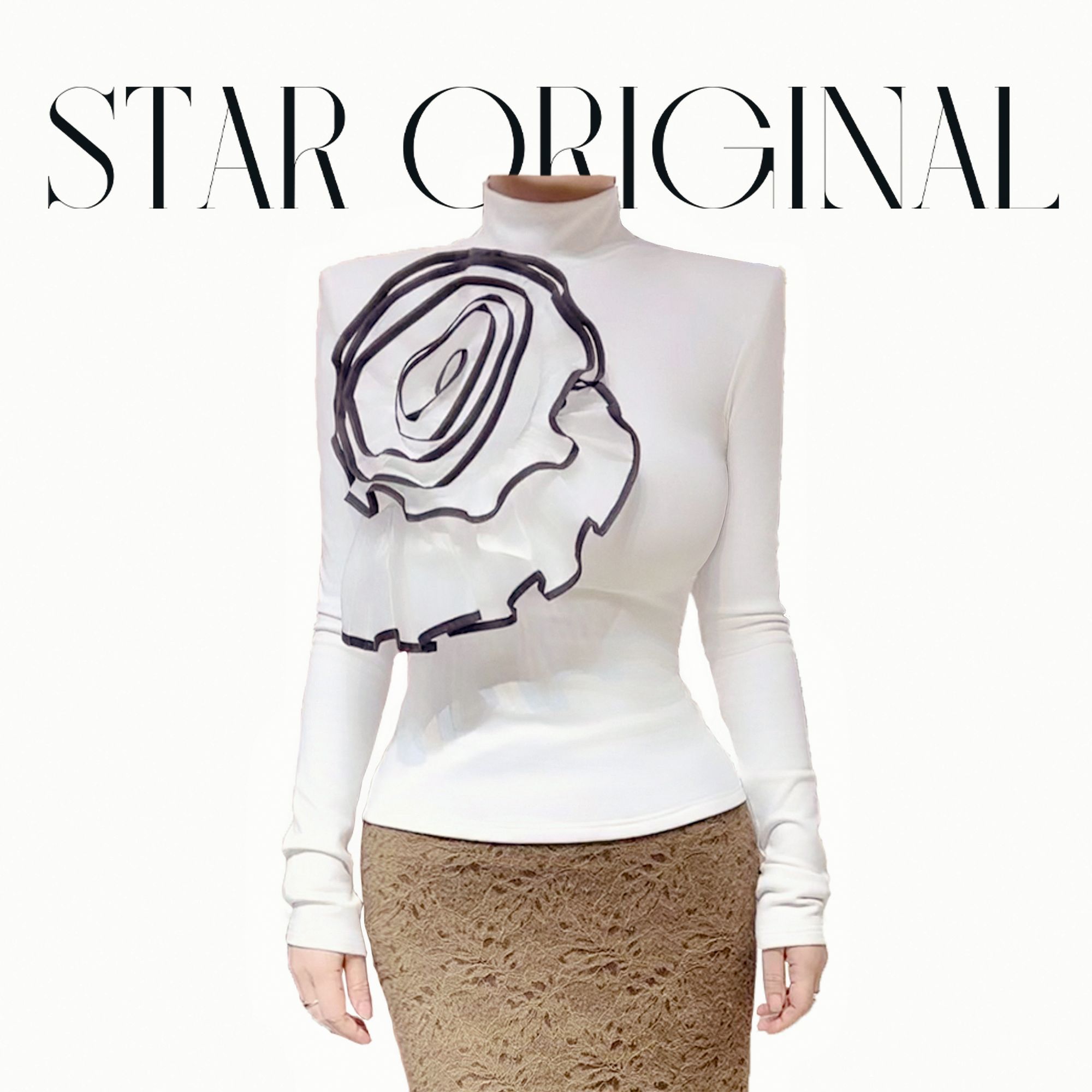 【星姐推荐】星原创高级定制【玫韵风华】设计师轻奢名媛上衣