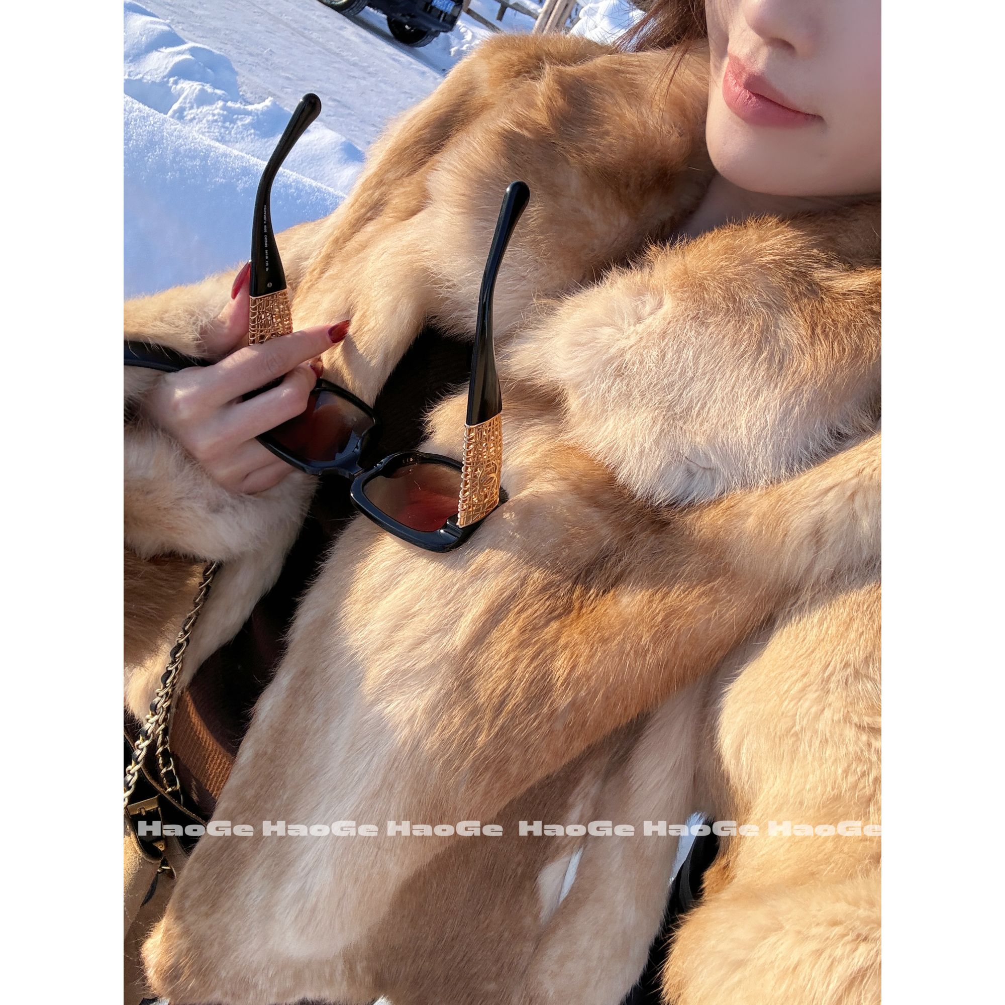 浩哥严选●鎏金琥珀HGD5WT5376A皮草预小众冬季简版气质百搭保暖款