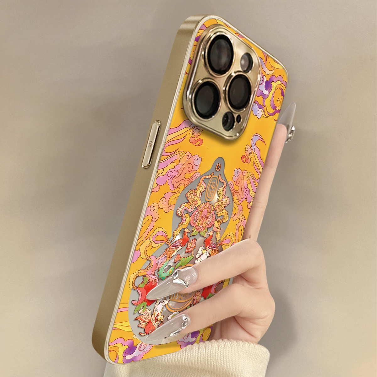 创意葫芦适用苹果16Promax手机壳iPhone华为oppo小米vivo贴皮套