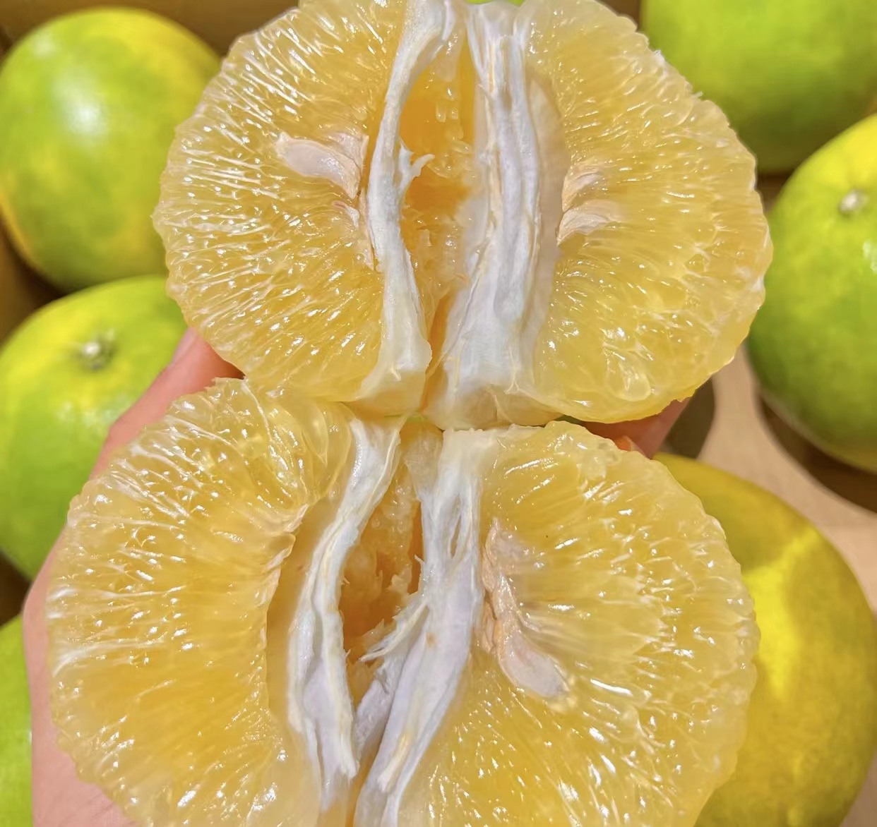 严选爆汁翡翠柚 泰吉柚5斤清甜多汁生态恐龙蛋绿宝石产地直发