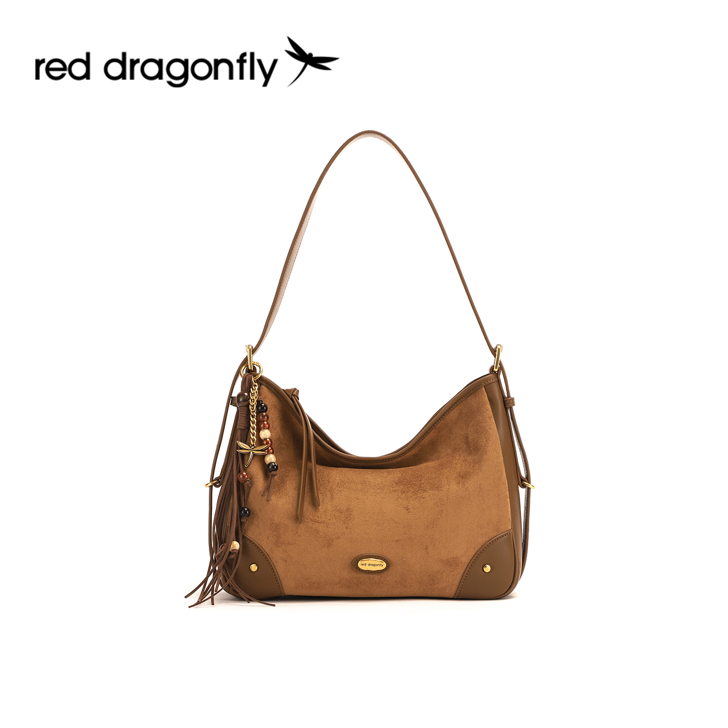 红蜻蜓卡皮巴拉包包2025新款百搭女士轻奢斜挎包美拉德复古托特包