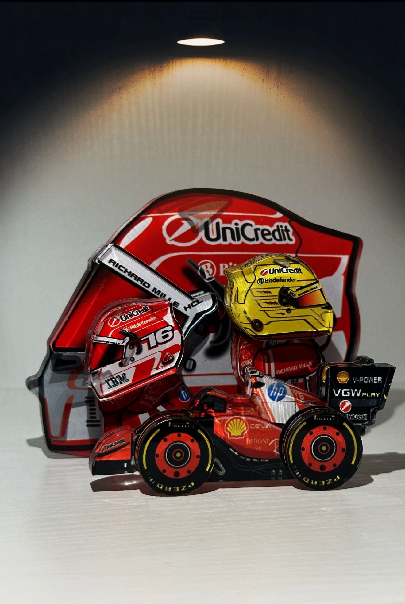 2025F1 法拉利大集合勒克莱尔汉密尔顿冰箱贴钥匙扣