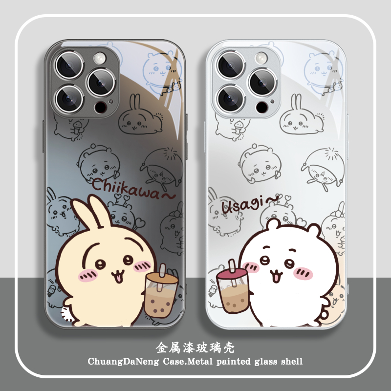 适用苹果16/华为/vivo/oppo/小米吉伊卡哇可爱潮流情侣款手机壳