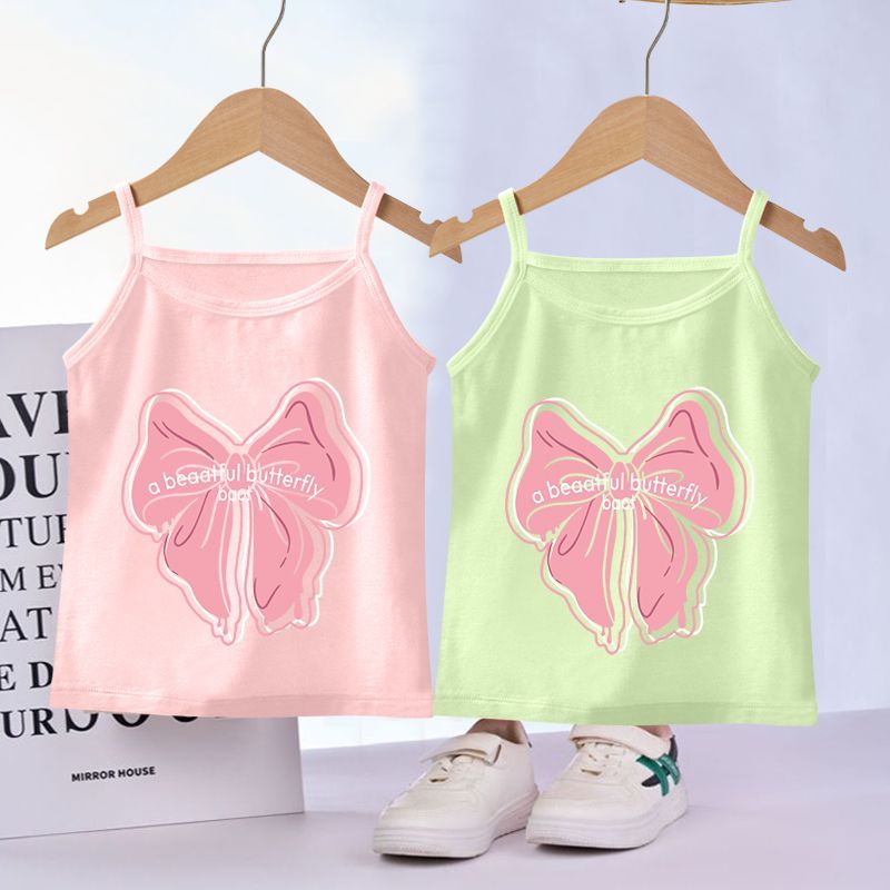 女童纯棉吊带宝宝新款背心儿童小女孩夏季内衣薄款无袖打底上衣