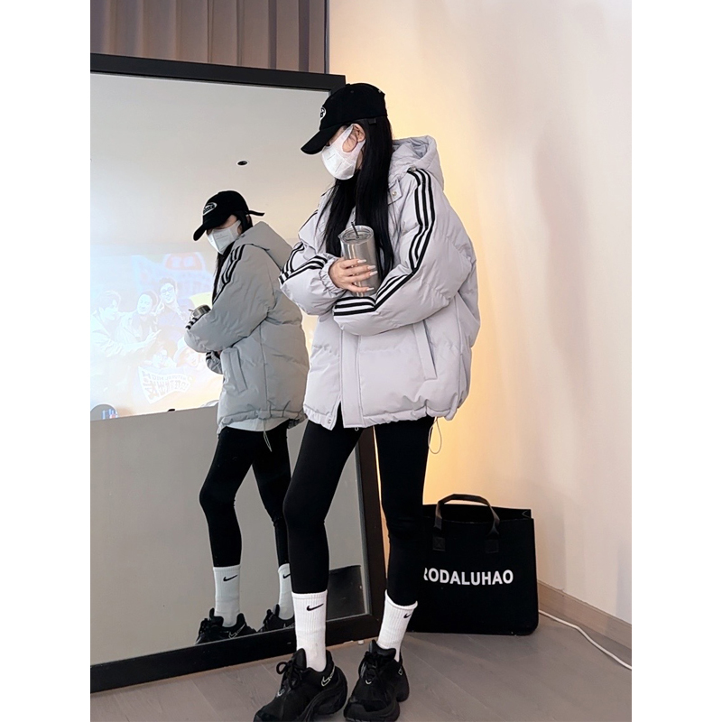 防风加厚宽松面包服耐磨学生厚款棉衣女棉服保暖连帽韩版冬季外套