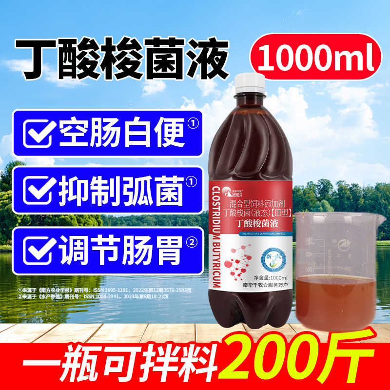 丁酸梭菌液培藻肠道菌种调节肠道白便空肠鱼虾蟹塘对虾水产养殖