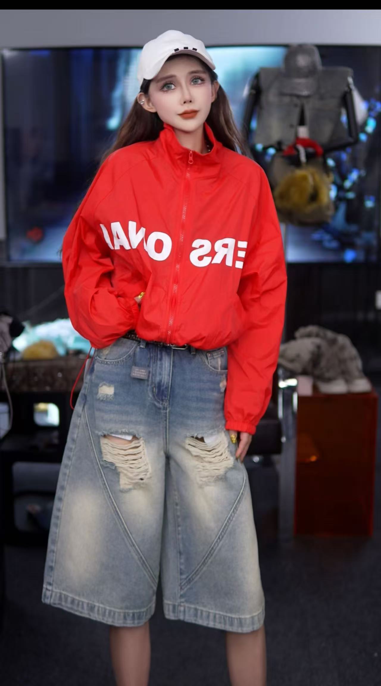 （星宝专场）新款夏季时尚百搭显瘦防晒上衣韩版高级外套潮流女款