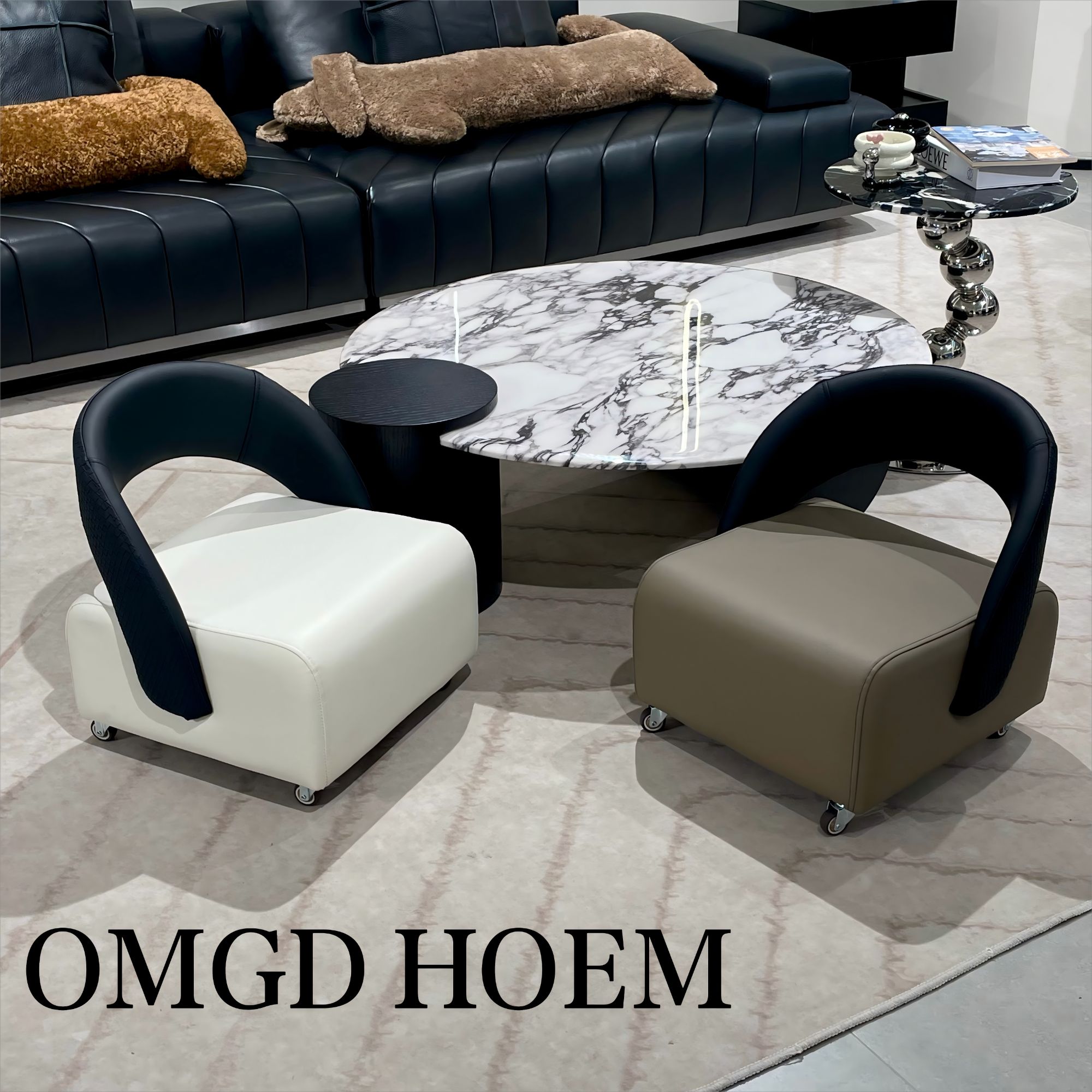 中古风轻奢单人休闲溜溜凳小户型客厅家用异形靠背阳台溜溜凳