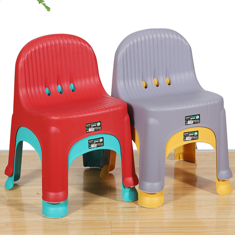 （特价）儿童靠背椅塑料凳子家用宝宝餐椅加厚简约小凳时尚椅板凳