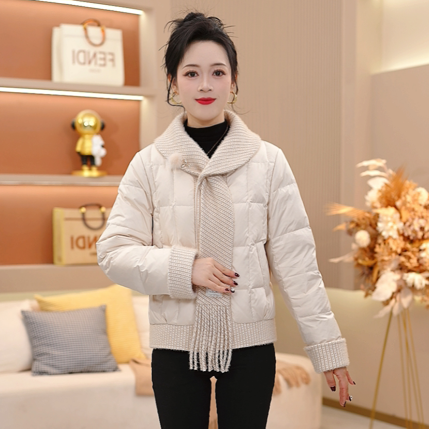 秋冬修身百搭时尚保暖洋气百搭加厚宽松2025年冬季SJYH3393