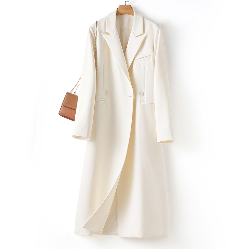 风衣外套女春秋季新款高级感宽松显瘦长款休闲西装大衣