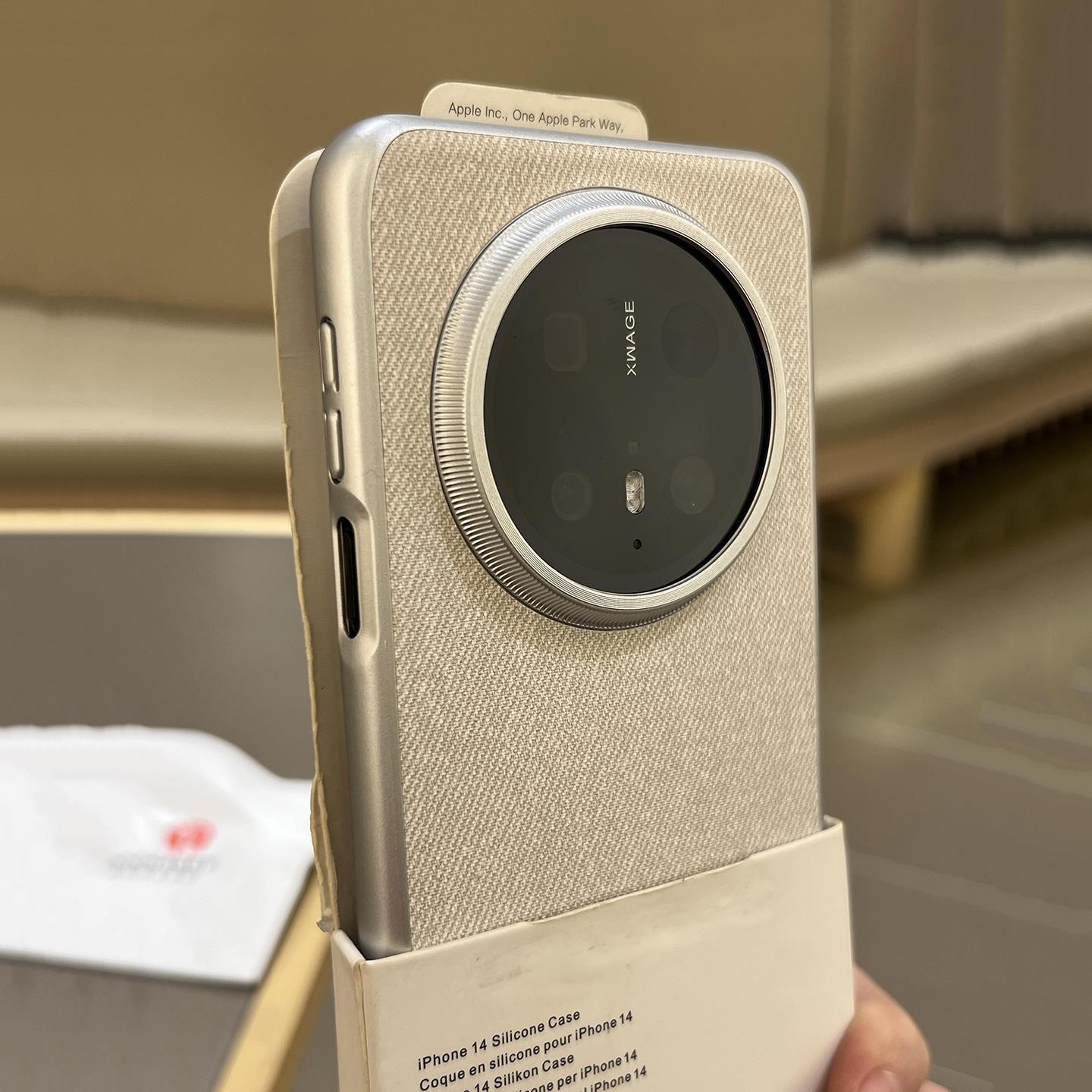亚毛麻布料磁吸适用华为mate70pro手机壳镜头大孔mate60pro保护壳