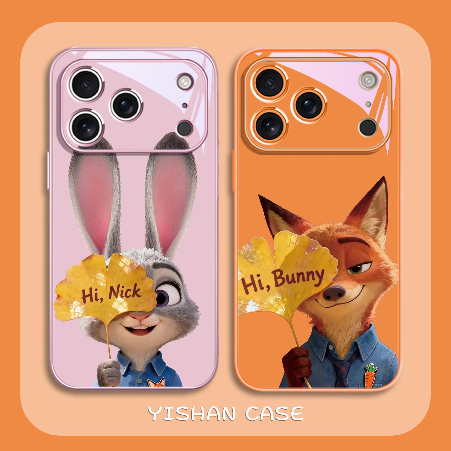 适用疯狂动物城2高级感个性苹果17promax情侣iPhone16新款1手机壳