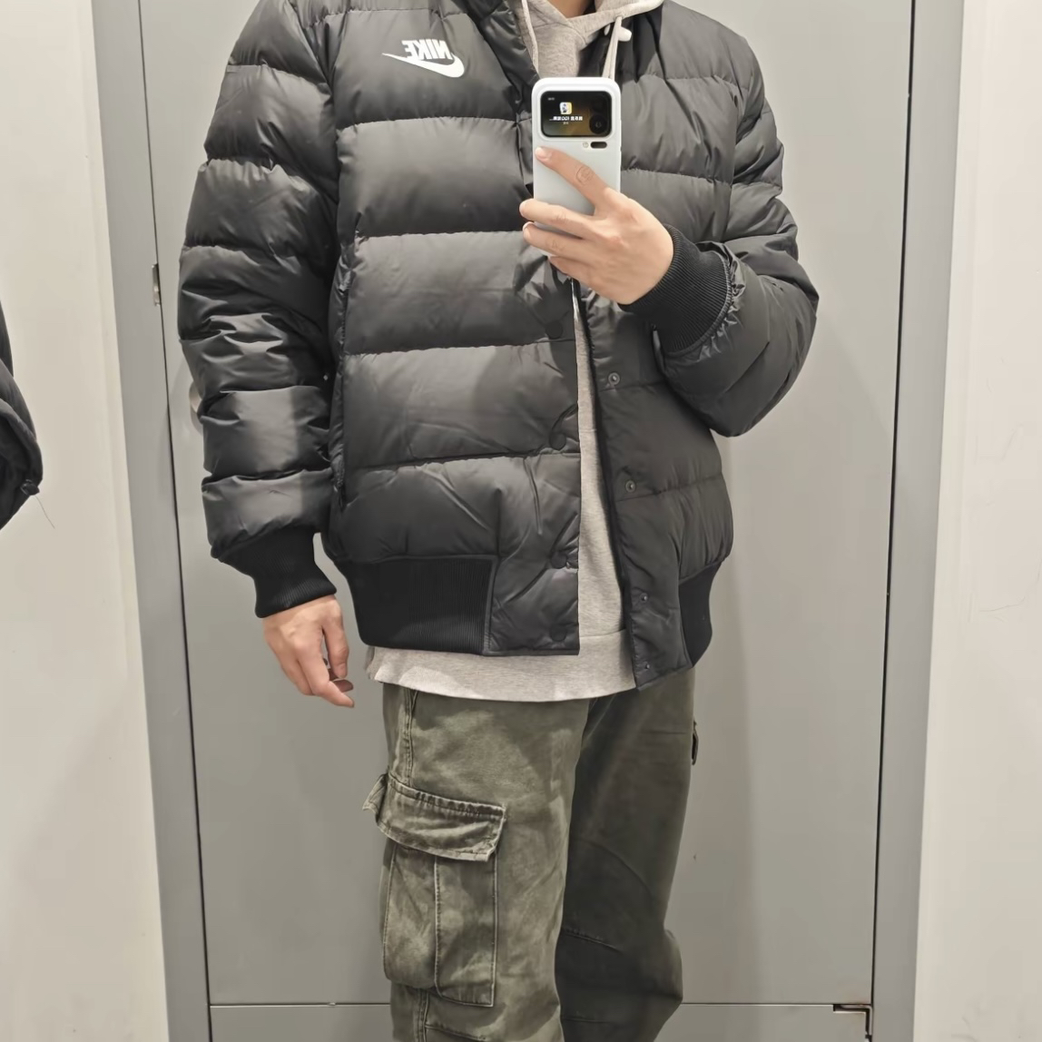 NIKE/耐克男子秋冬新款运动休闲保暖短款立领羽绒服IB4499-010