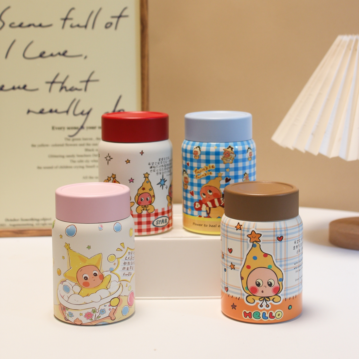 【新品发售】星星保温母婴级别280MLSUS316+陶瓷釉小奶罐保温奶瓶