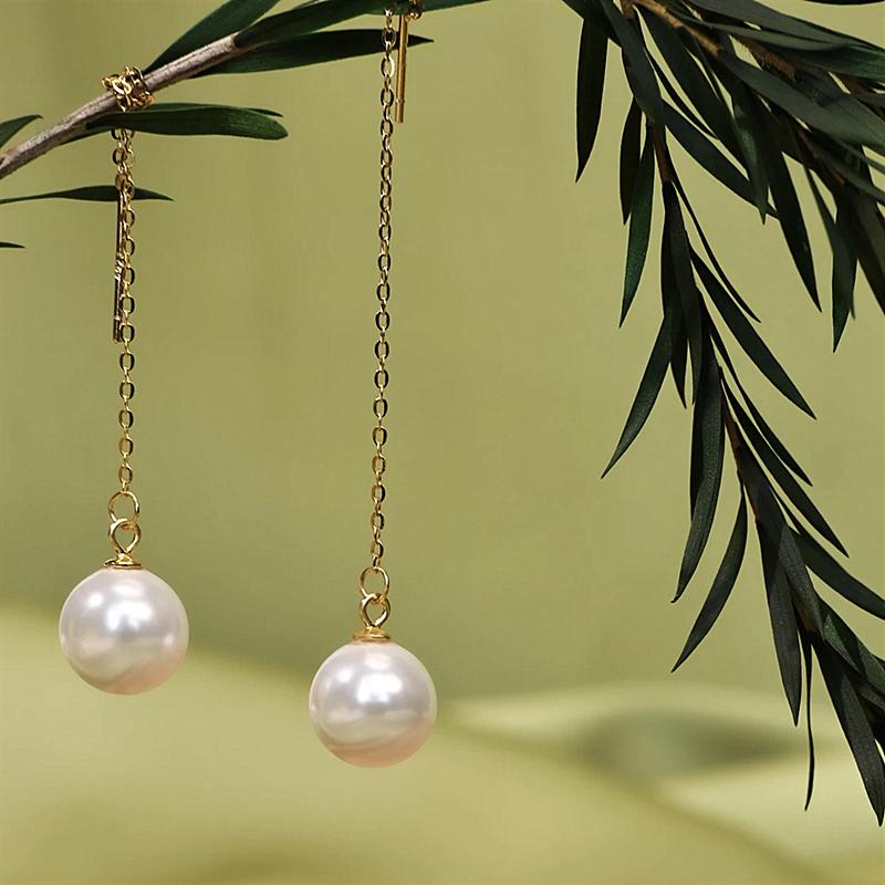 唯美港风耳饰~优雅高级感复古长款流苏耳线日常通勤气质女明星同