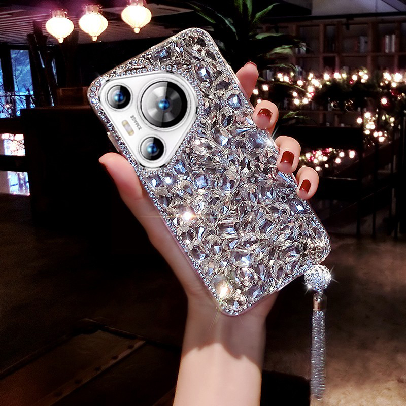 适用华为pura80手机壳新款pura80pro水钻满钻pura80ultra全包防摔