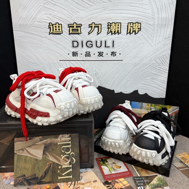 【迪古力】轮胎底女2026新款厚底增高休闲鞋百搭时尚休闲运动鞋源