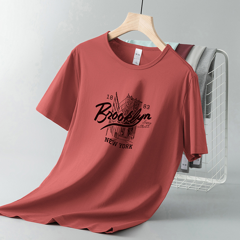 DeweLvum冰丝凉感时尚运动圆领短袖t恤男款夏季速干半袖上衣男装