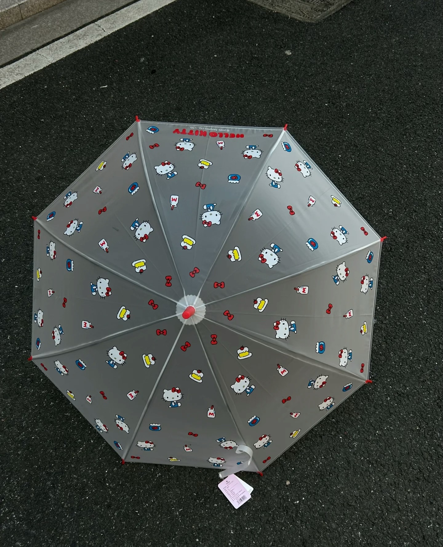 【桃气】三丽鸥凯蒂猫长柄雨伞高颜值可爱卡通少女心加厚抗风KT雨具