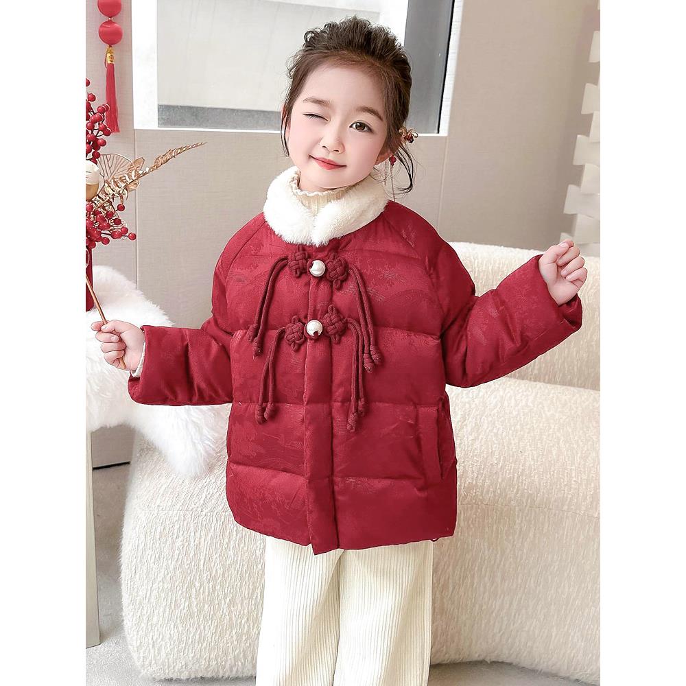 童泰上新女童羽绒服冬季2025新款儿童洋气加厚白鸭绒宝宝冬装