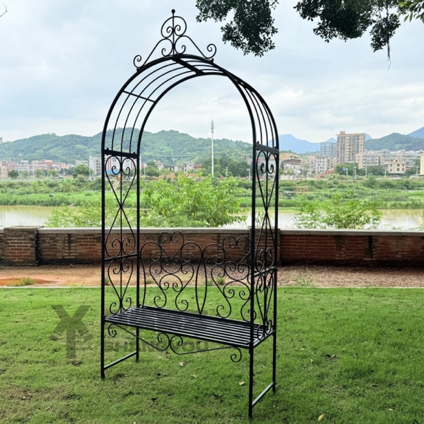 浪漫拱门座椅家用室外装饰户外花架花盆架置物架适用于花园庭院