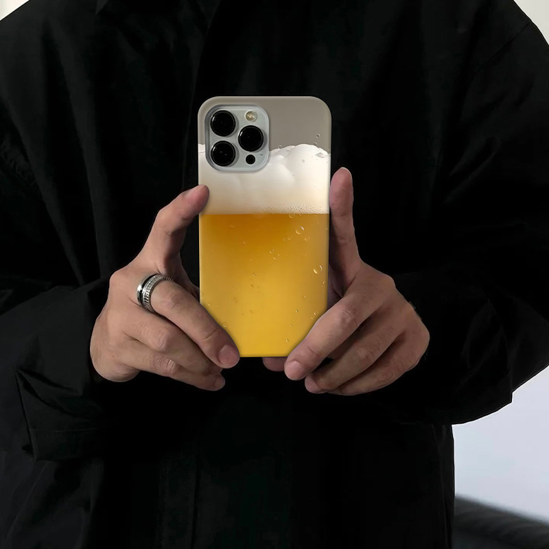 小麦果汁适用苹果17/16pro手机壳15promax个性14小众13/12创意11