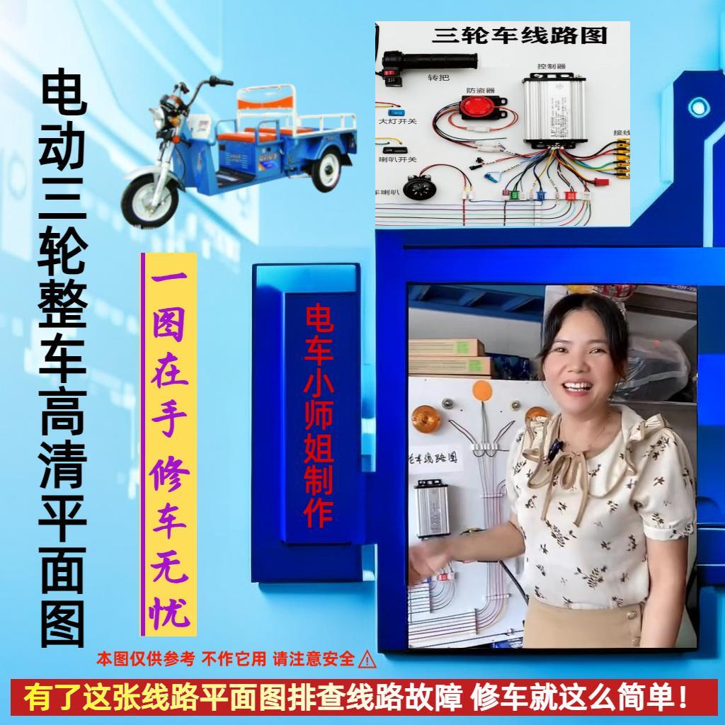 学习三轮车平面线路图