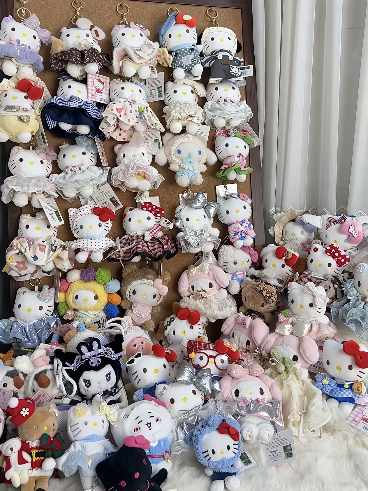 【组合链接】kitty包挂件KT毛绒玩偶手机挂链日式风清新风田园风