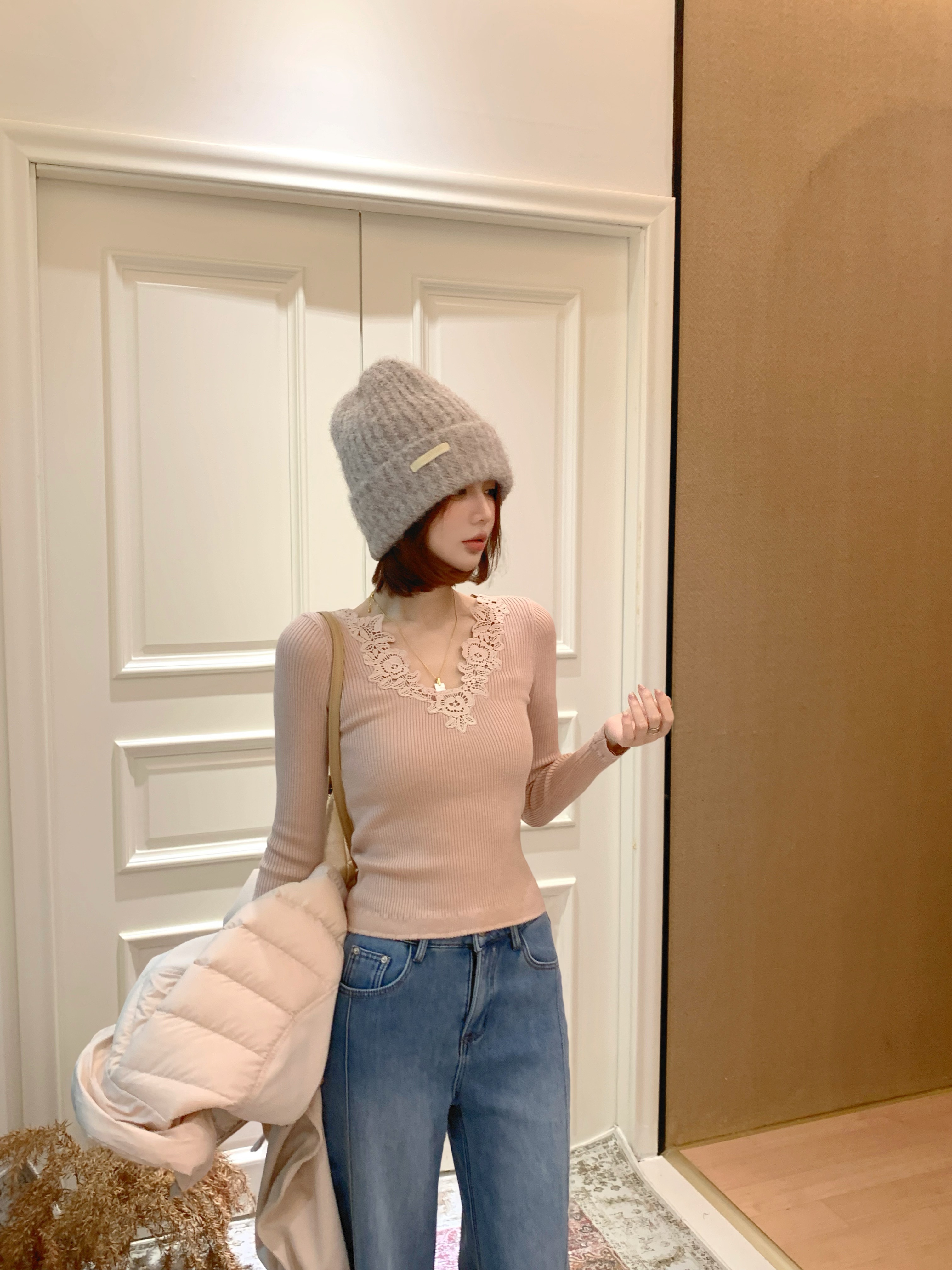 【芝士Cheese】南法慢调 显瘦长袖宽松秋冬大弹力羊毛针织打底衫