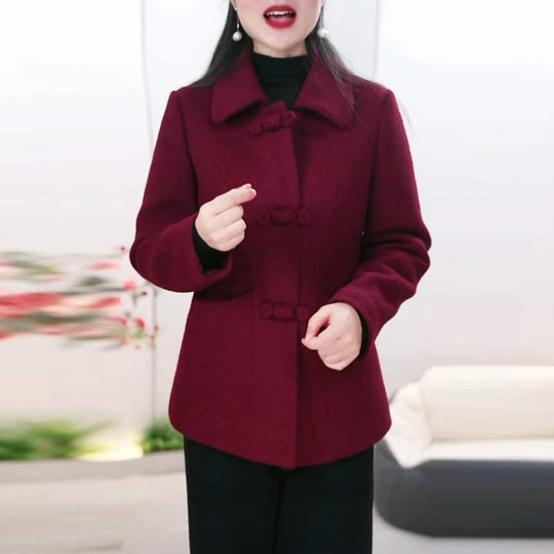 雪尼尔绒夹棉加厚短款外套女2025冬季新款时尚气质保暖中老年上衣