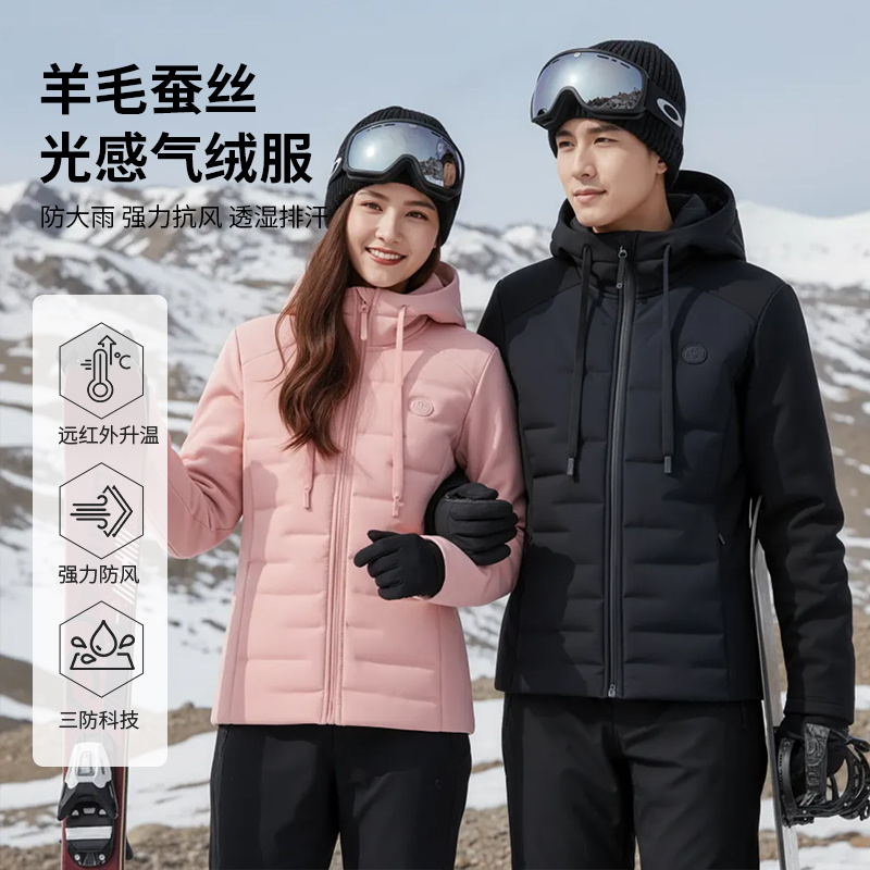 【香港专柜限量款一件过冬】多巴胺火山一号羊毛蚕丝石墨烯升温外套