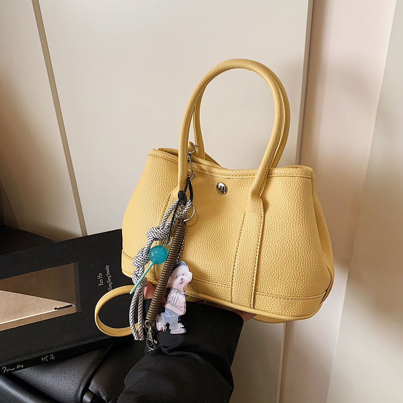 韩国手提水桶包包女pu2025新款潮时尚小托特包超流行单肩斜挎包