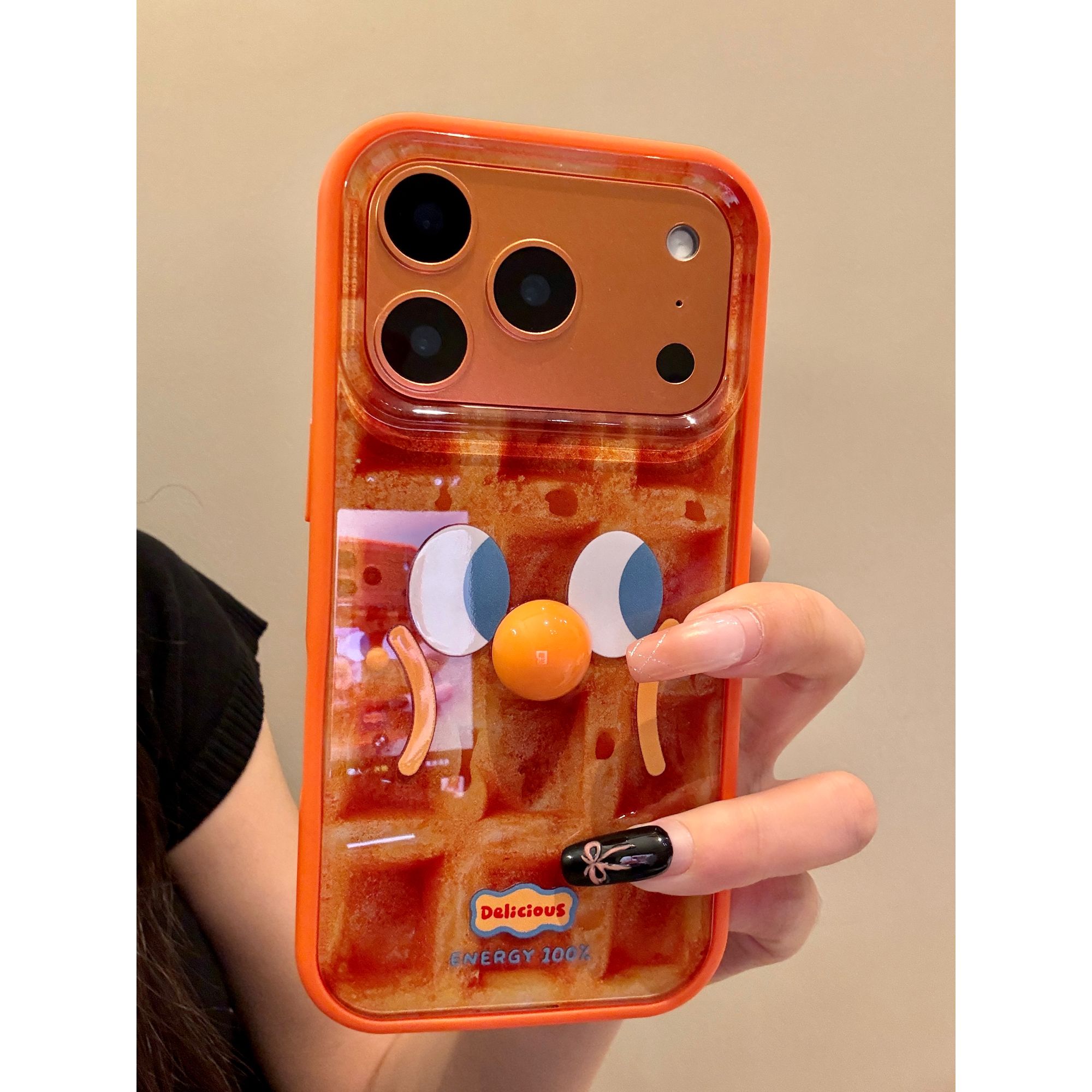 适用苹果iphone17promax创意华夫饼16pro韩风15防摔14ins风手机壳